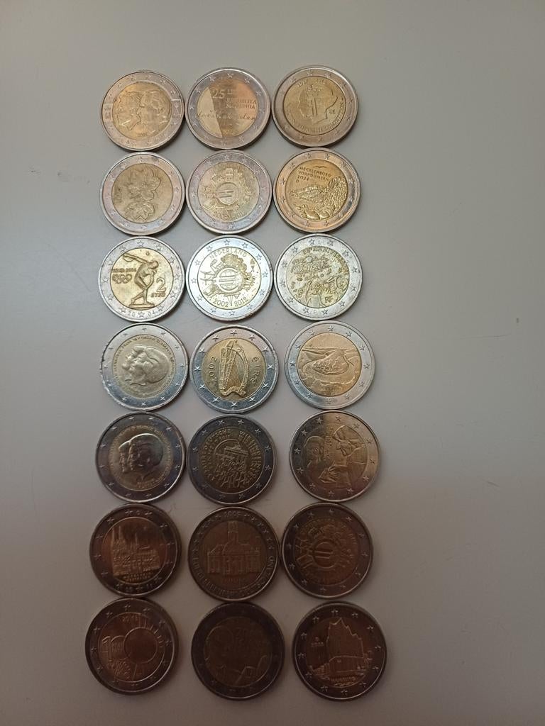Collectie van 20 speciale 2 euro munten, Ophalen of Verzenden, Overige landen, 2 euro, Losse munt