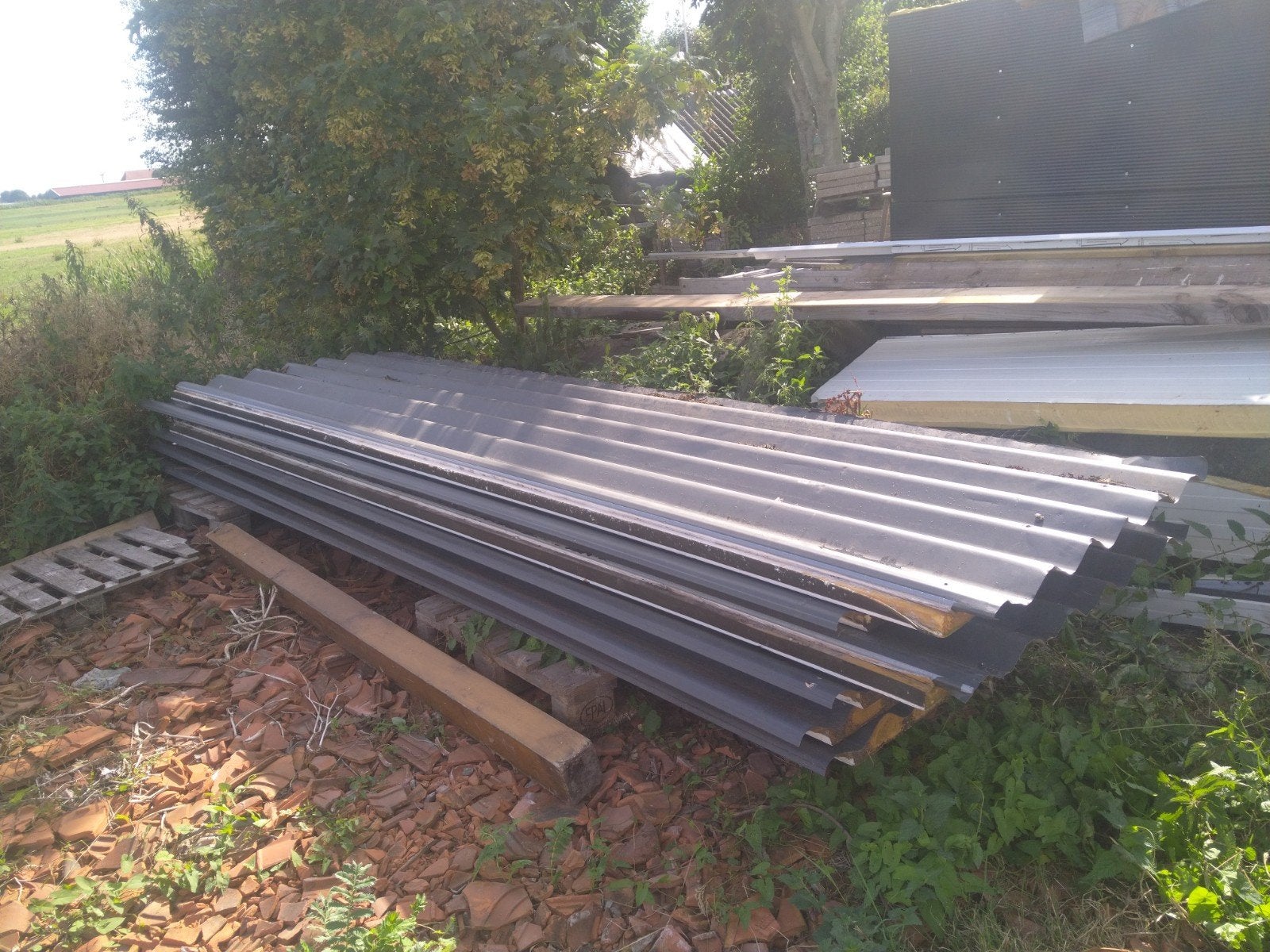 golfplaten geïsoleerd,donkergrijs, Ophalen, Gebruikt, Overige materialen, 50 tot 100 mm