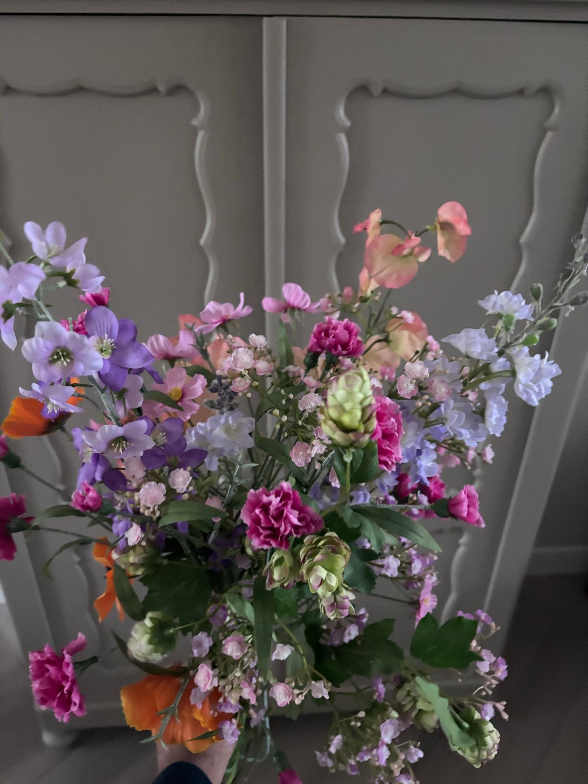 Zijden Bloemen Boeket - Blossing Bloemen, Ophalen, Binnen, Zijde, Zo goed als nieuw