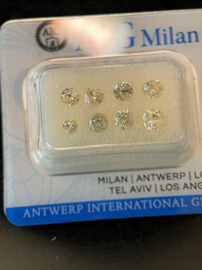 8 excellent ronde brillianten 1.59 carat (1425), Ophalen of Verzenden, Nieuw