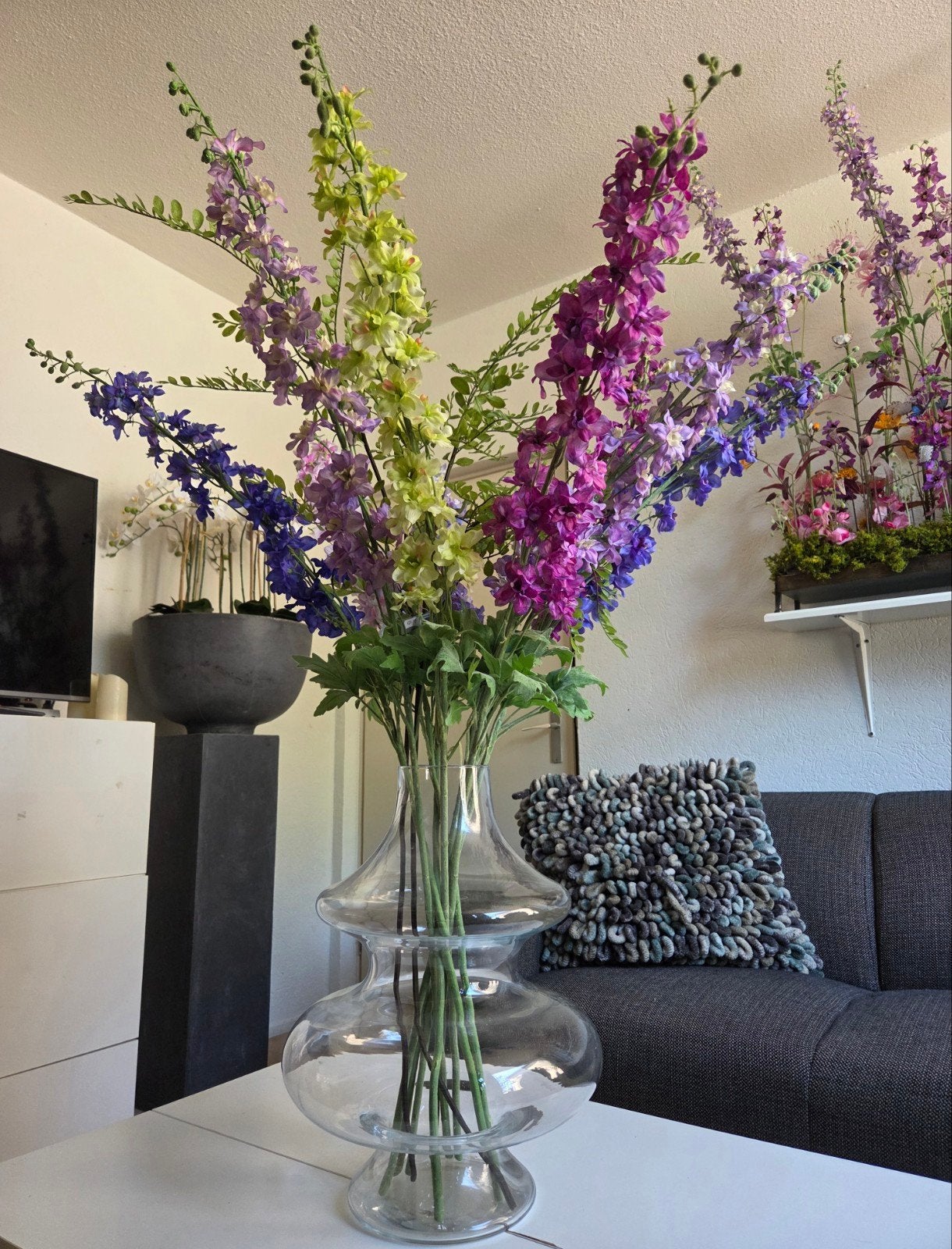 Groot Silk-ka boeket met zgn lange 127 cm kunstbloemen, Ophalen, Binnen, Silk-ka, Zo goed als nieuw