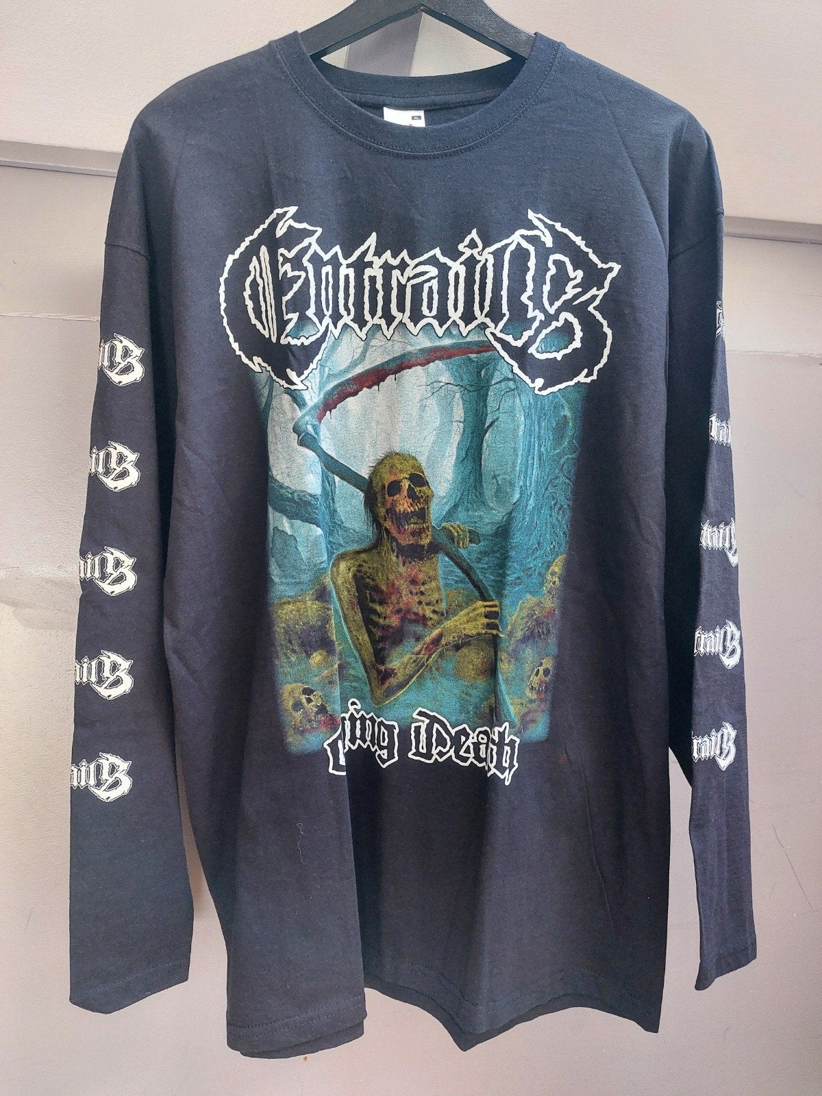 Entrails (Death Metal) Raging Death 2013 Longsleeve, Verzamelen, Ophalen of Verzenden, Zo goed als nieuw, Kleding