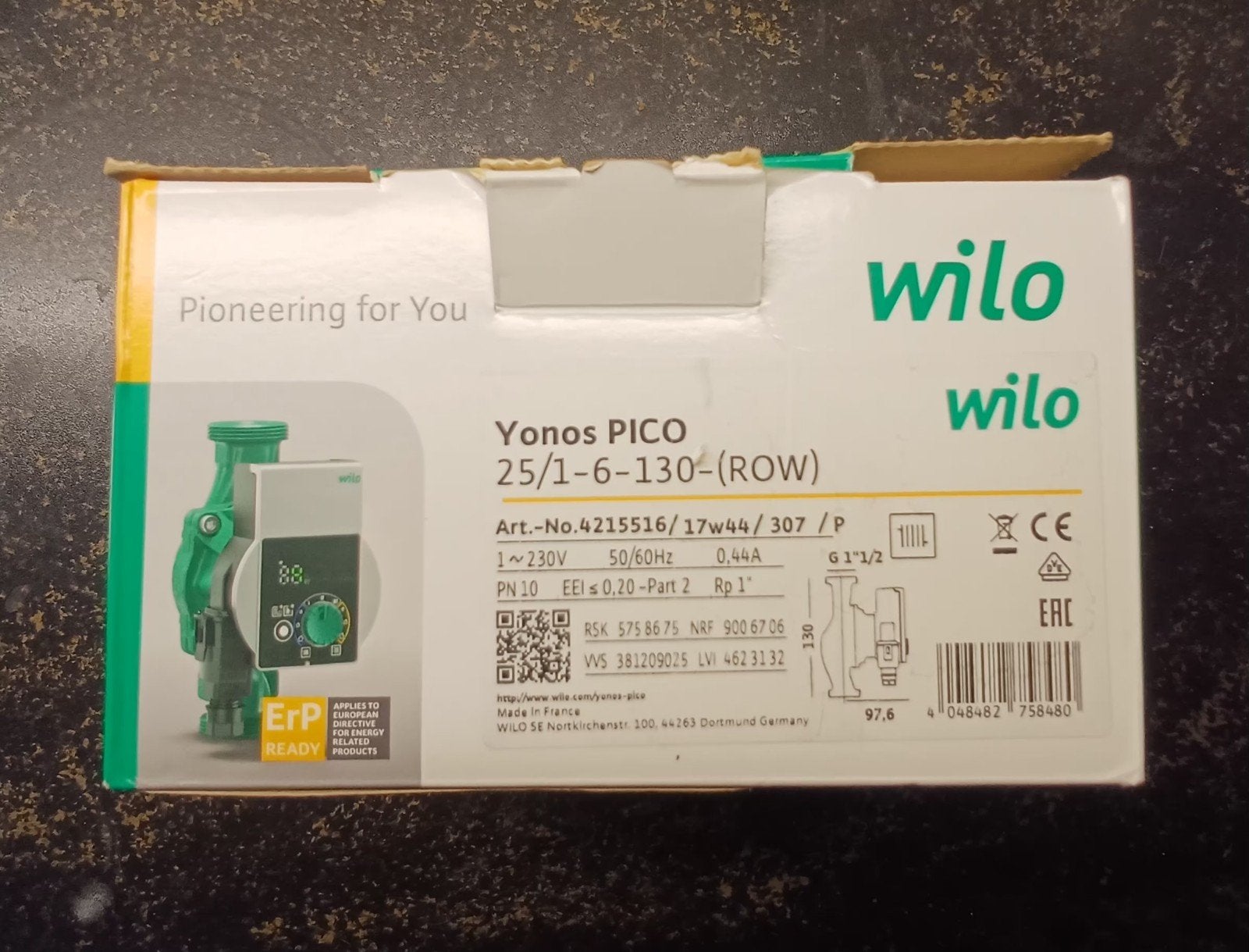 Koopje !!!  Wilo Yonos PICO 25/1-6-130 (ROW) CV-pomp, Minder dan 30 cm, Overige typen, Nieuw, Minder dan 60 cm