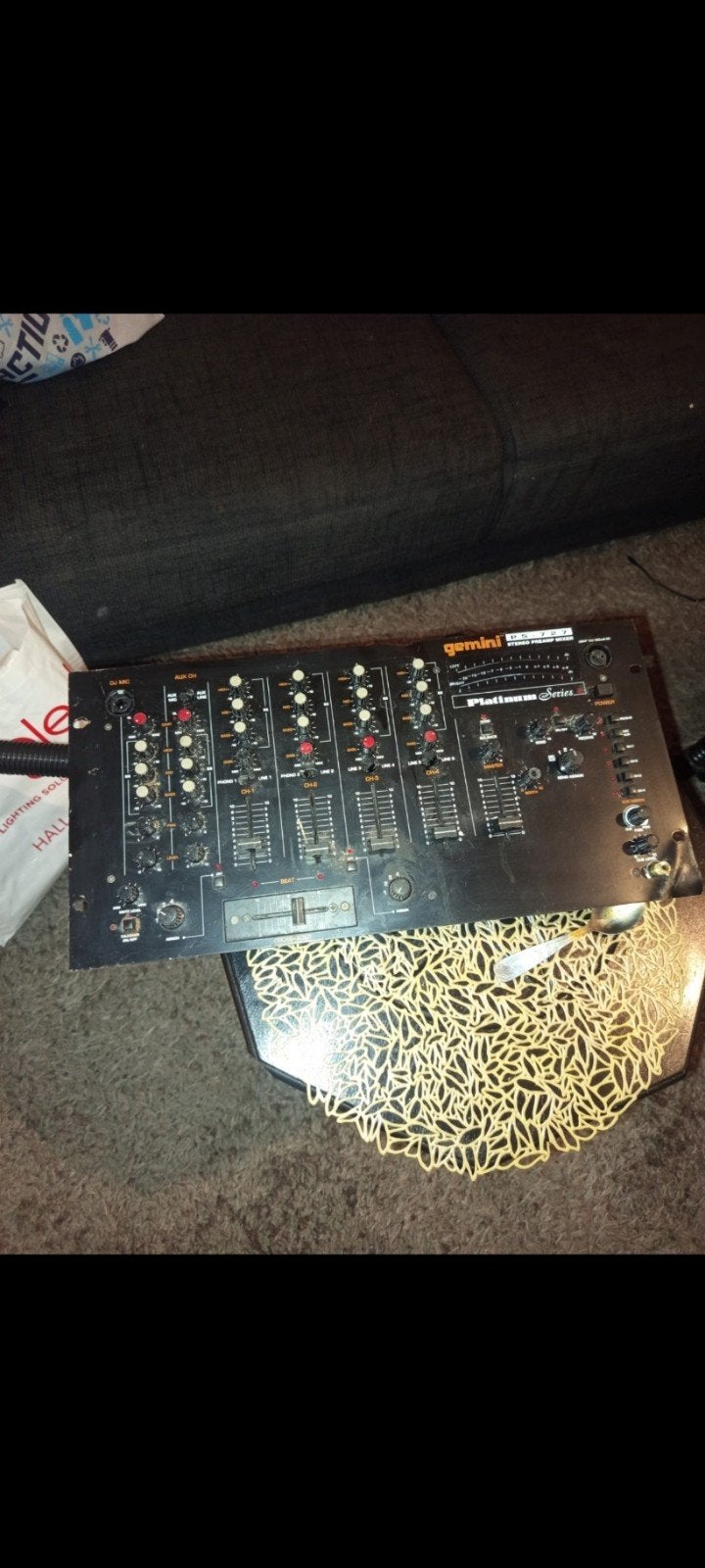 Gemini DJ Mixer - Project Series, Muziek en Instrumenten, Ophalen of Verzenden, Gebruikt, 5 tot 10 kanalen, Microfooningang