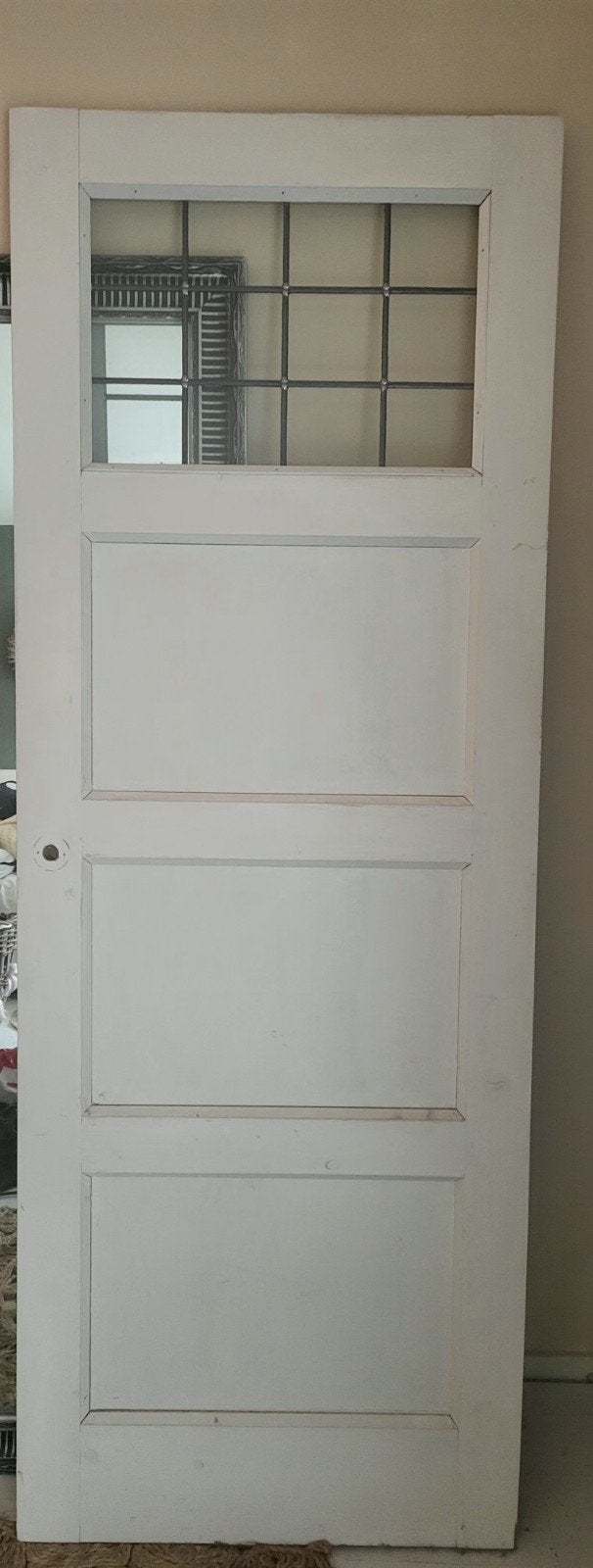 Binnendeur met glas, 199 x 72,5 cm, Doe-het-zelf en Verbouw, Deuren en Horren, Minder dan 80 cm, Binnendeur, Minder dan 200 cm
