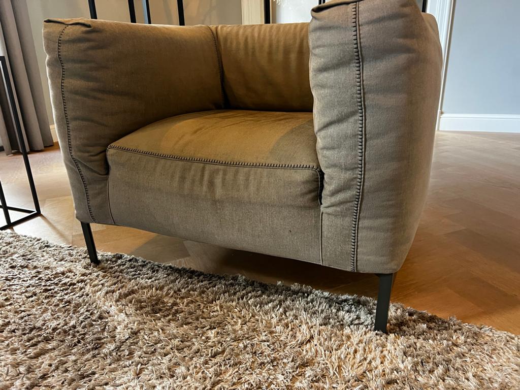 Comfortabele fauteuil - Nieuwprijs €1950,-, Huis en Inrichting, Fauteuils, Ophalen, Gebruikt, Stof, 75 tot 100 cm