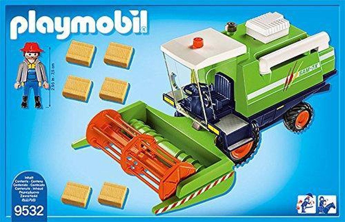 Playmobil Country Maaidorser 9532 - mist hooi bollen, Kinderen en Baby's, Gebruikt, Complete set, Voertuig, Ophalen of Verzenden