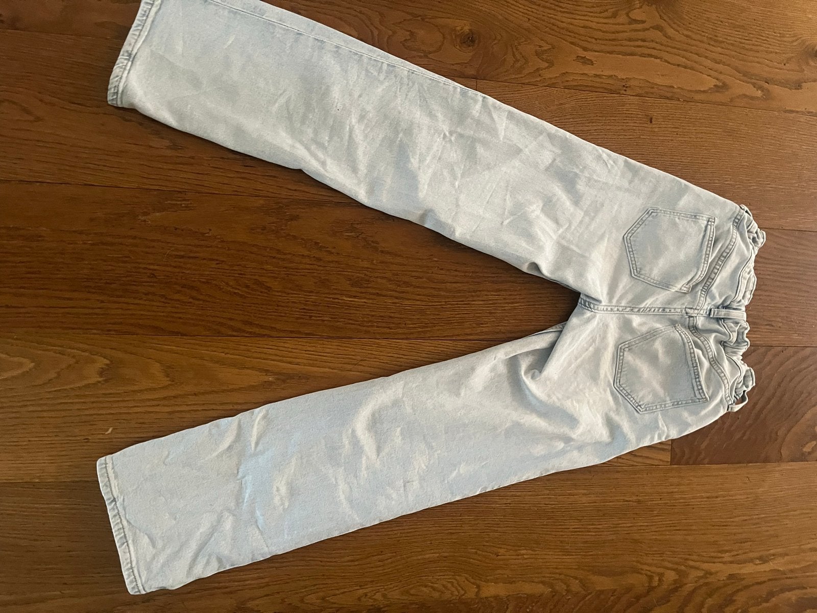 H&M Straight Leg Low Waist Jeans - Maat 150/66 (11-12Y), Ophalen of Verzenden, Gebruikt, Meisje, Broek