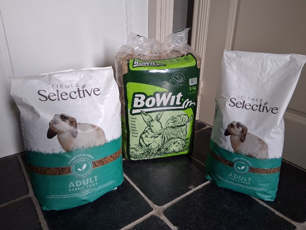 Selective konijnenvoer 5 kg en 3 kg, hooi 5 kg, Dieren en Toebehoren, Ophalen, Knaagdier of Konijn