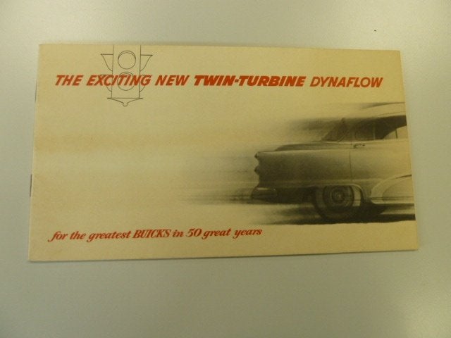 1953 Buick With Exciting Twin-Turbine Dynaflow Brochure USA, Ophalen of Verzenden, Gelezen, Overige merken