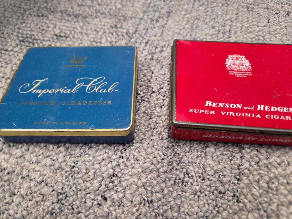 Vintage sigarettendoos : Imperial Club & Benson Hedges, Ophalen of Verzenden, Gebruikt, Overige, Overige merken