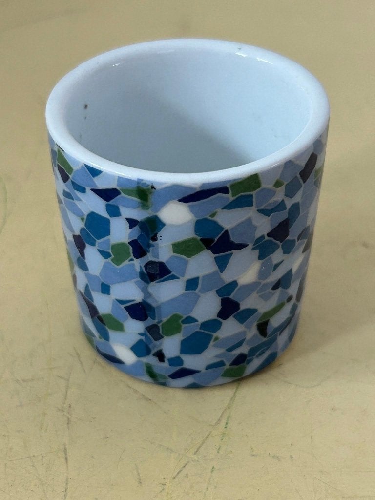 Gaudí Barcelona mozaïek espressobeker blauw groen, Huis en Inrichting, Gaudí Barcelona Souvenirs, Overige typen, Ophalen of Verzenden
