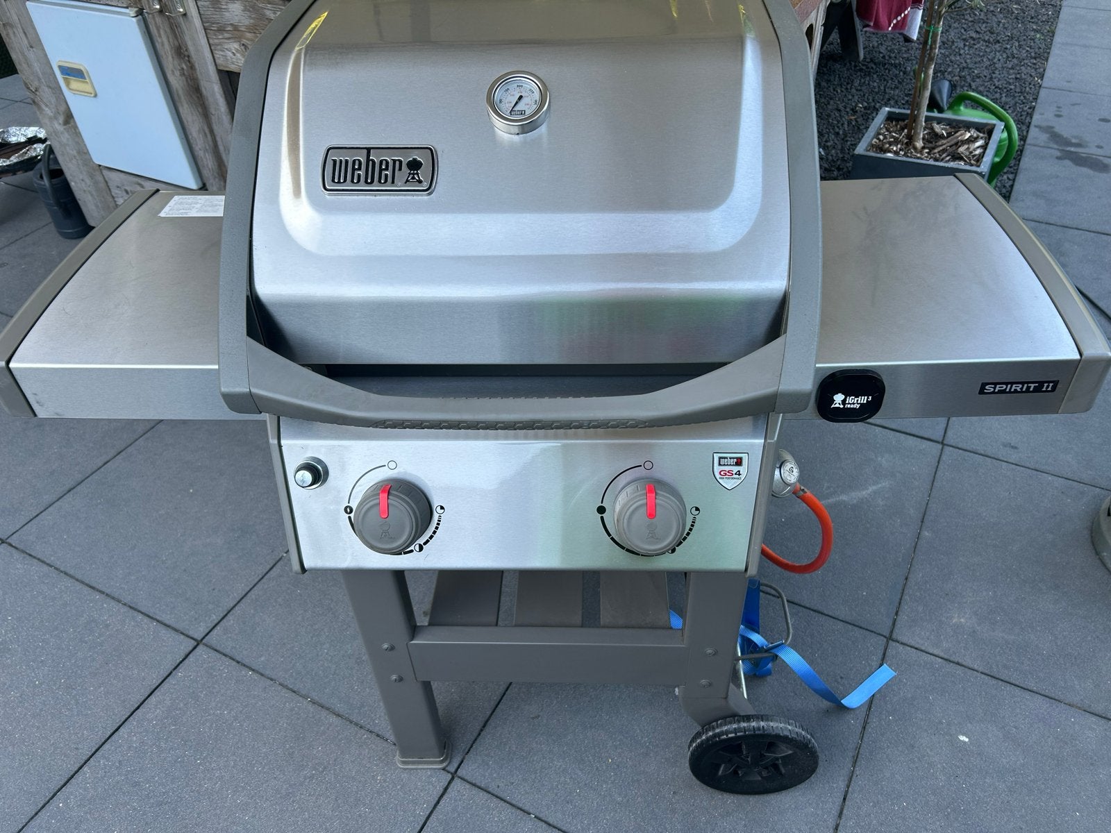 Weber Spirit II E-210 gasbarbecue met hoes, Ophalen, Gebruikt