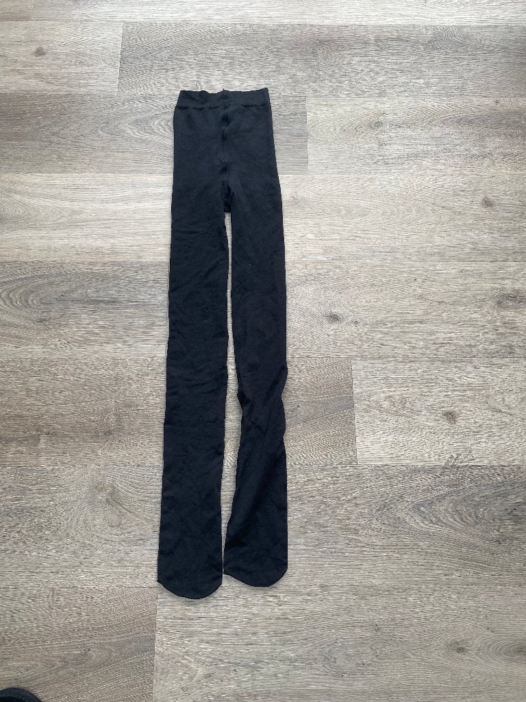 MALU dikke panty maillot zwart netjes maat 128 / 134 ZD, Broek, Gebruikt, Meisje, MALU