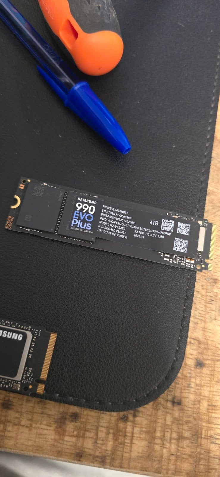 Samsung 990 Evo Plus 4TB NVMe SSD - ZGAN met 190 draaiuren, Ophalen of Verzenden
