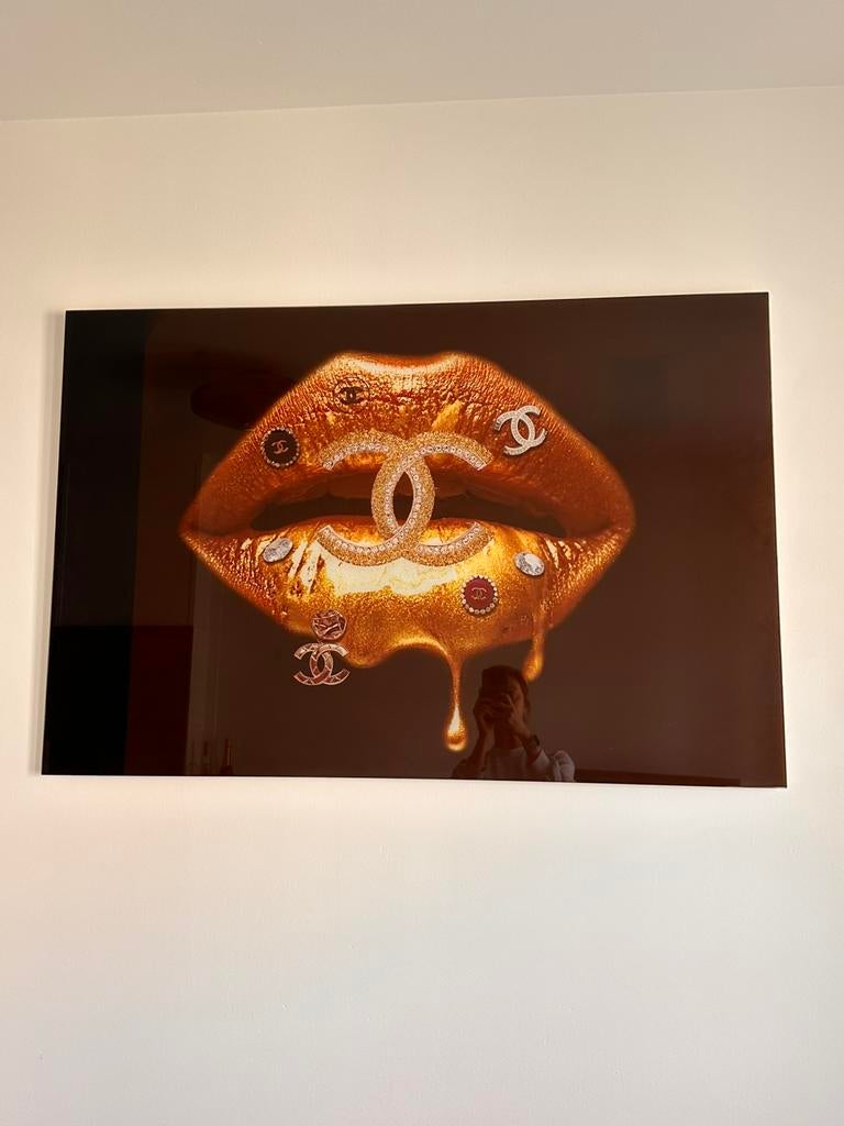 Muurdecoratie Lippen, Ophalen, Zo goed als nieuw, Schilderij, 75 cm of meer