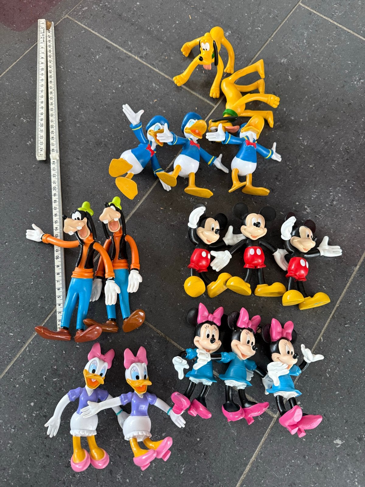 Set Disney figuren: Mickey, Donald, Goofy, Pluto, Ophalen of Verzenden, Gebruikt