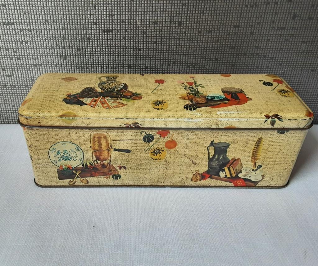 vintage ontbijtkoek blik france, Ophalen of Verzenden, Gebruikt, Overige