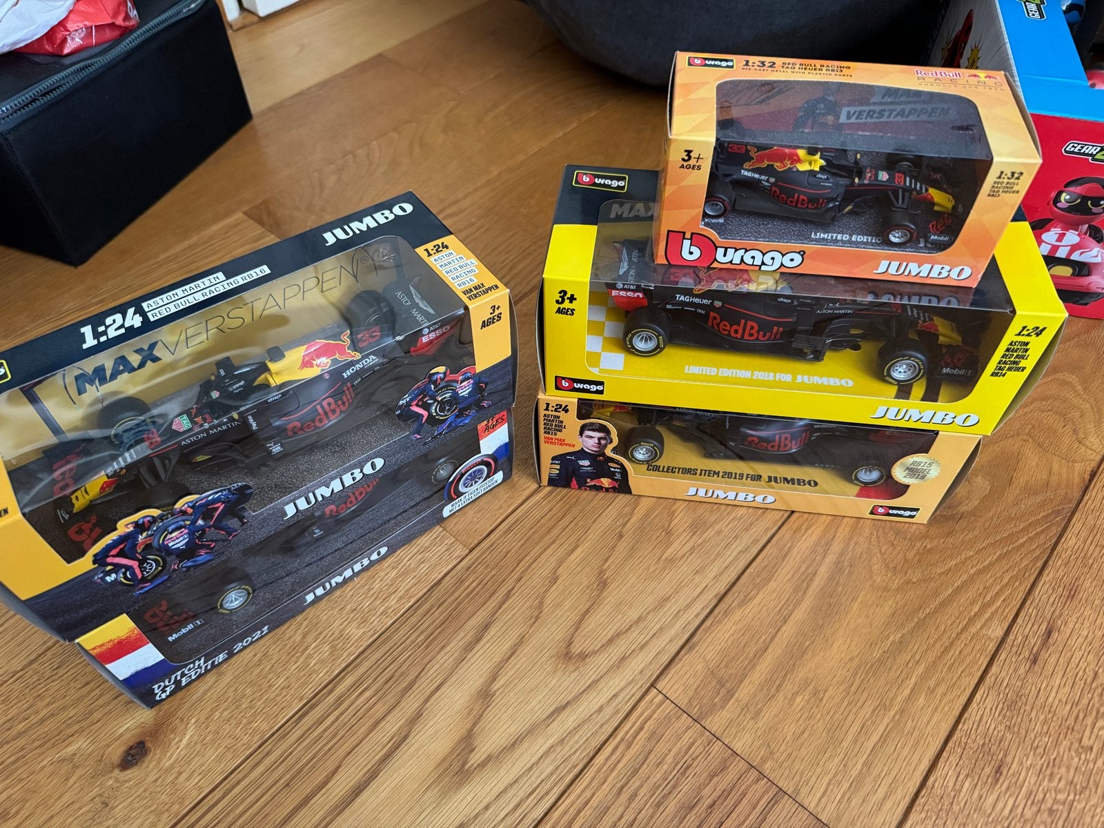 5 Max Verstappen Jumbo Limited Edition schaalmodellen, Ophalen of Verzenden, Nieuw, Auto