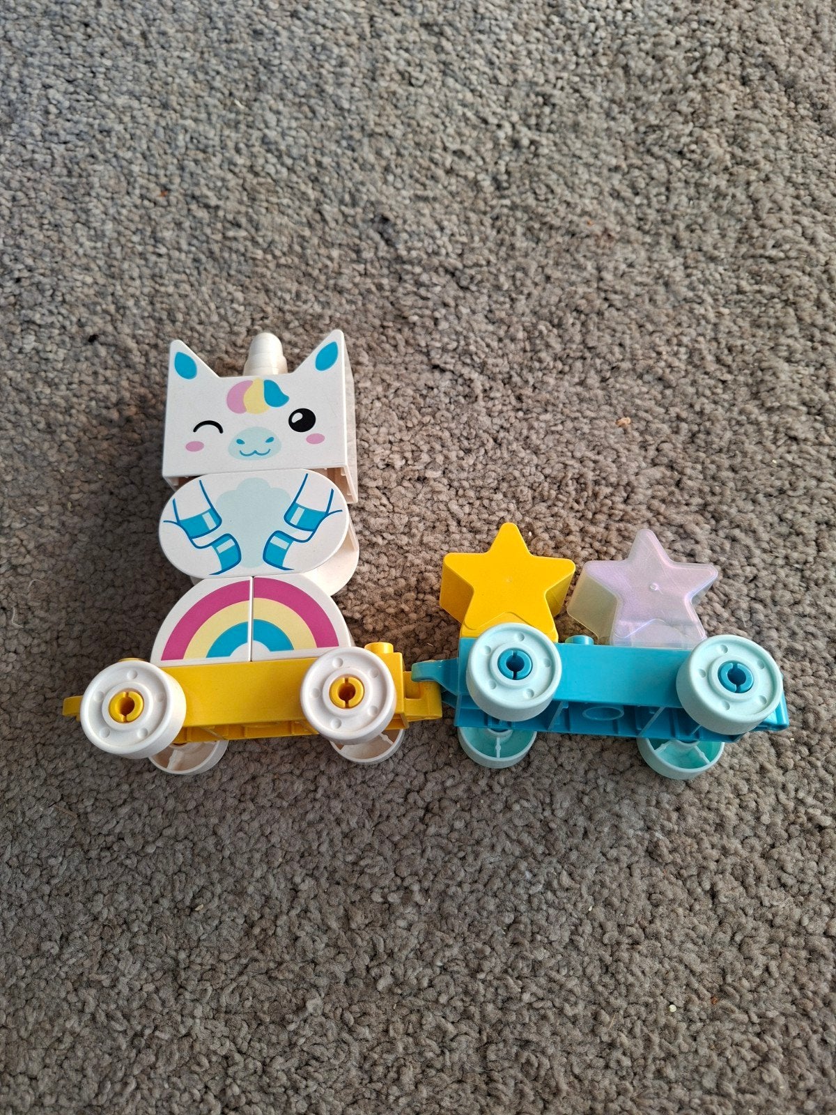 K: LEGO Duplo 10953  Mijn 1e Unicorn en sterren trein speelg, Overige thema's, Ophalen of Verzenden, Zo goed als nieuw, Duplo