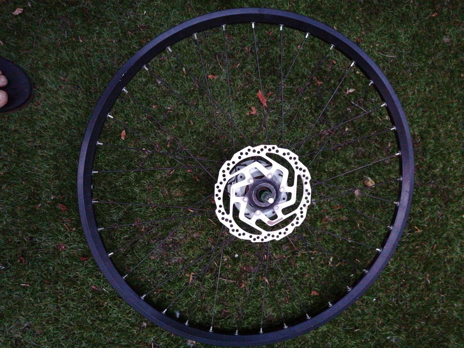 Fietswiel met Gates Carbon Drive en Shimano schijfrem, Fietsen en Brommers, Fietsonderdelen, Ophalen of Verzenden