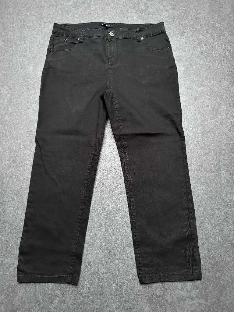 Zwarte 3/4 broek MS Mode maat 42, Zwart, Maat 42/44 (L), Ophalen of Verzenden, Zo goed als nieuw