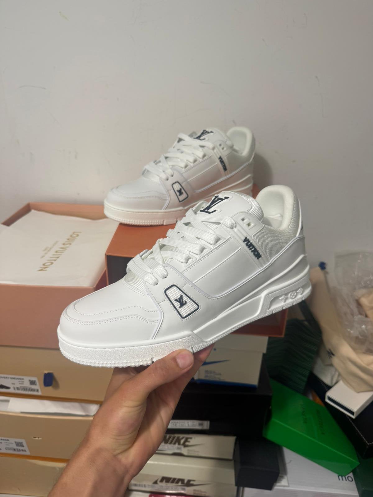 Louis Vuitton LV Trainer Sneaker wit, Ophalen of Verzenden, Nieuw, Wit