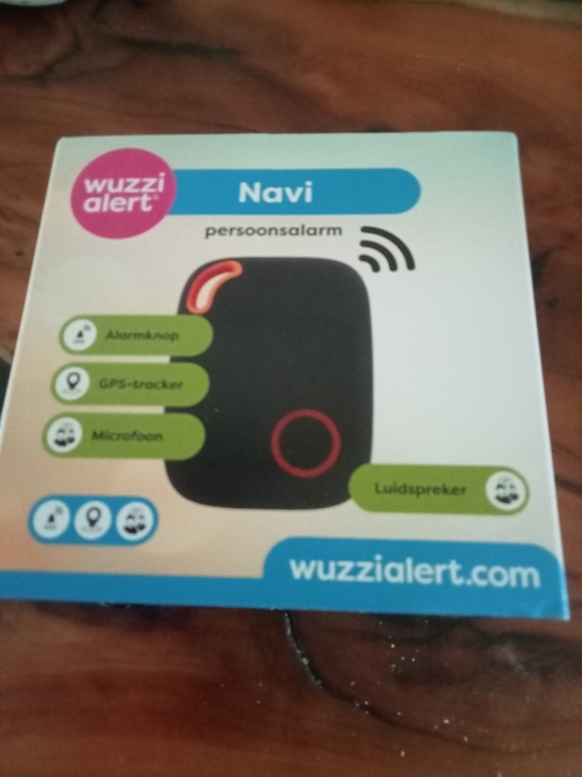Wuzzi Alert Navi Persoonsalarm - GPS-tracker & SOS-knop, Ophalen of Verzenden