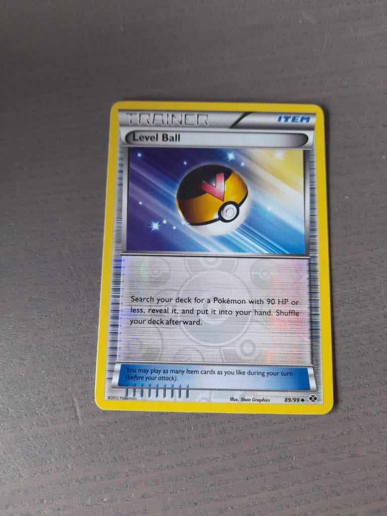 Next destinies 89/99 level ball reverse, Ophalen of Verzenden, Gebruikt, Losse kaart, Foil