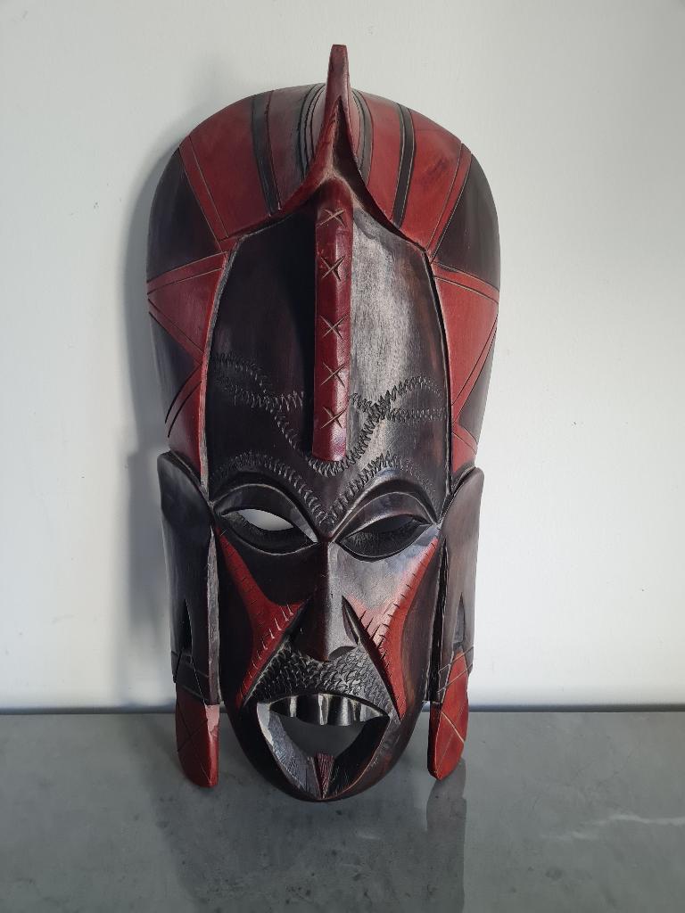 Prachtig handgesneden Afrikaans masker, Ophalen of Verzenden