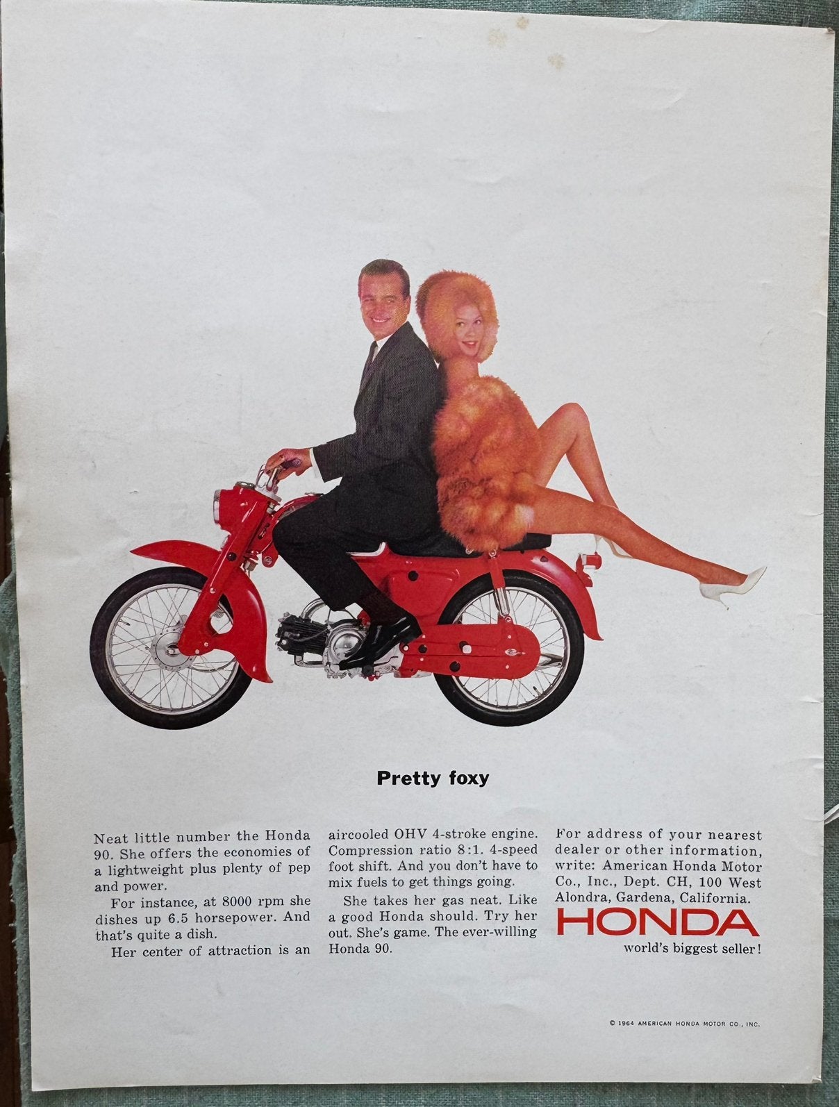 Advertentie 1965 Honda S90, Verzenden, Zo goed als nieuw, Motoren