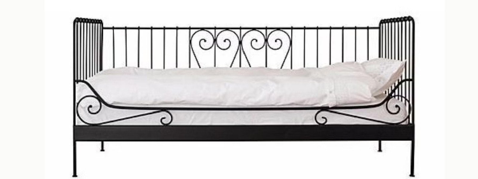 meldal bed met lattenbodem, Ophalen, 90 cm, Eenpersoons, Zwart
