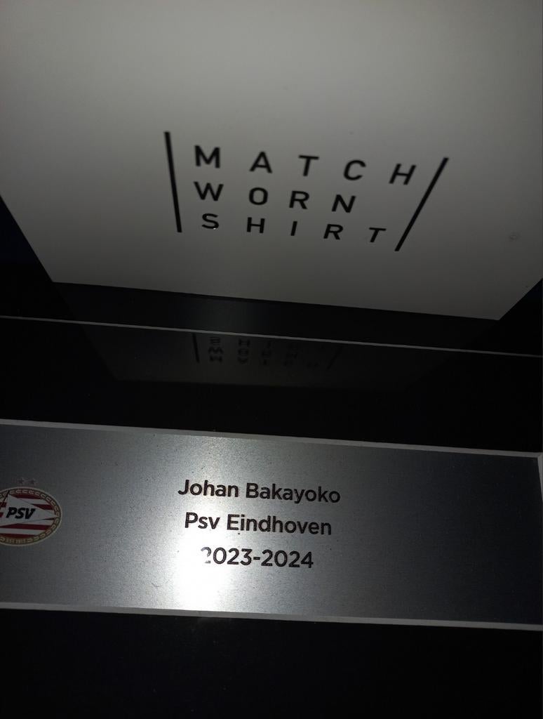 Matchworn & gesigneerd UCL shirt Johan Bakayoko vs RC Lens, Verzamelen, Ophalen, Zo goed als nieuw, PSV, Shirt