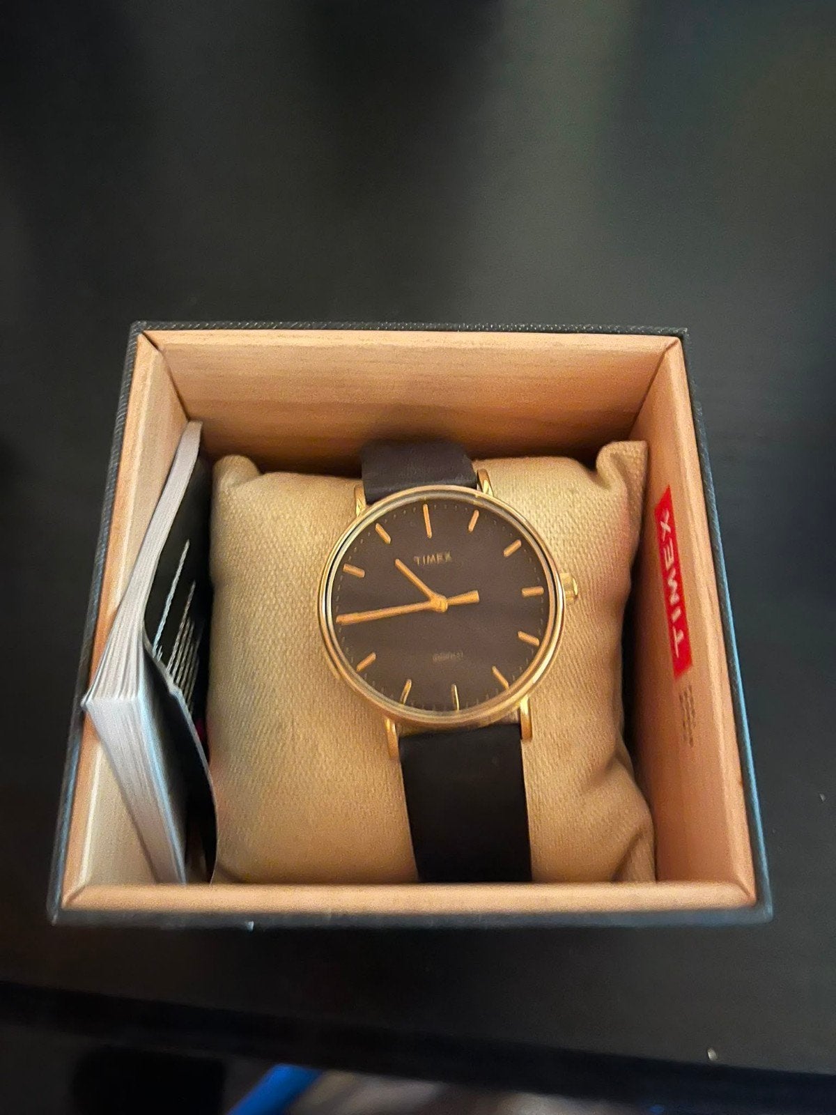 Timex horloge- zo goed als nieuw met betaal paper en kussen, Ophalen of Verzenden, Zo goed als nieuw, Overige merken