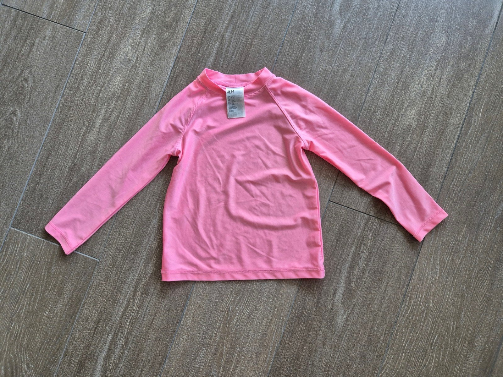 H&M UV-zwemshirt roze, maat 110/116, Ophalen, Gebruikt, H&M, Meisje