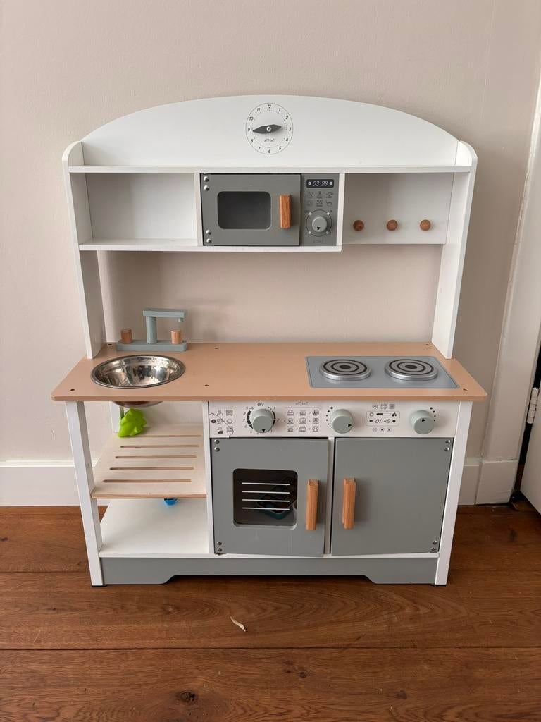 Houten kinderkeuken nieuw in doos, Verzenden, Zo goed als nieuw