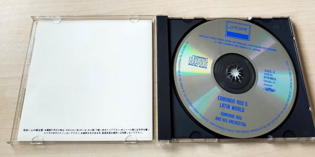 Edmundo Ros's Latin World CD 1983 London Japan, Cd's en Dvd's, Ophalen of Verzenden, Gebruikt
