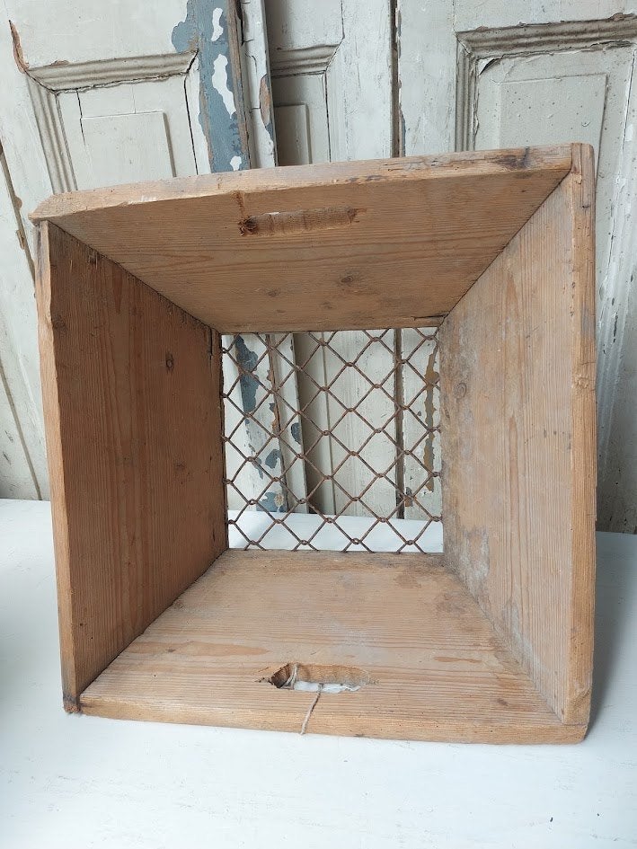 Antieke houten aardappelbak/zeef, Ophalen of Verzenden