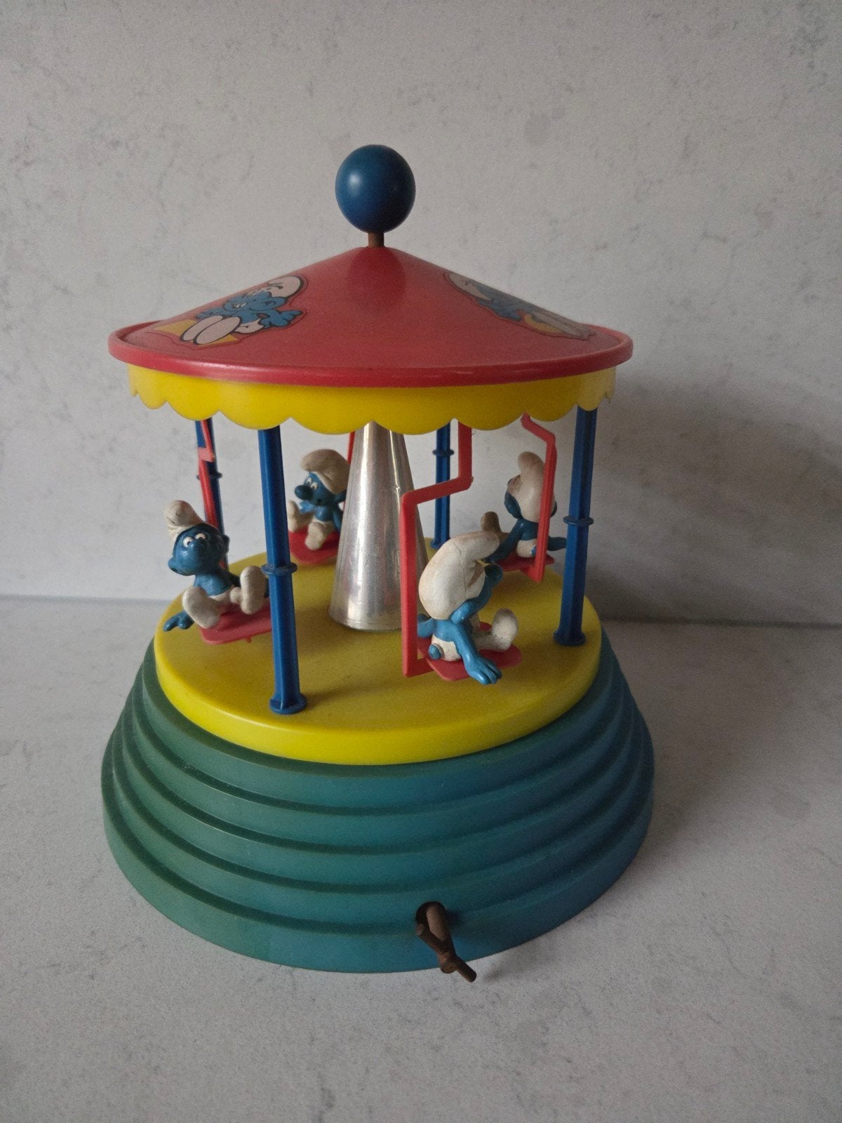 Vintage Smurf / Smurfen Carrousel, Ophalen of Verzenden, Gebruikt, Verschillende Smurfen