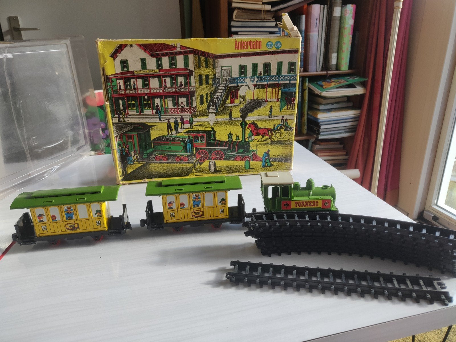 Ankerbahn Treinset met beschadigde koppelingen, Overige merken, Gelijkstroom of Wisselstroom, Ophalen of Verzenden, Gebruikt