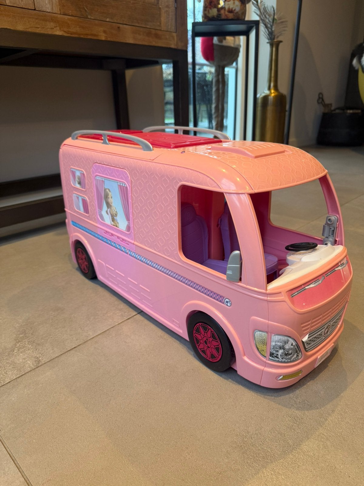 Barbie camper, Ophalen of Verzenden, Gebruikt