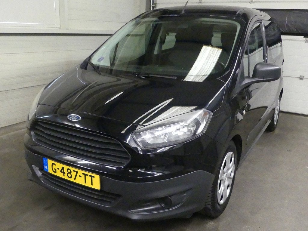 Ford Tourneo Courier 1.0 Titanium - Trekhaak - Airco, Voorwielaandrijving, Euro 5, Gebruikt, Zwart