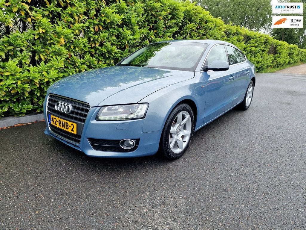 Audi A5 Sportback 2.0 TFSI Automaat Leer Navi Cl Control, Auto's, Audi, Euro 5, Gebruikt, Beige, 4 cilinders