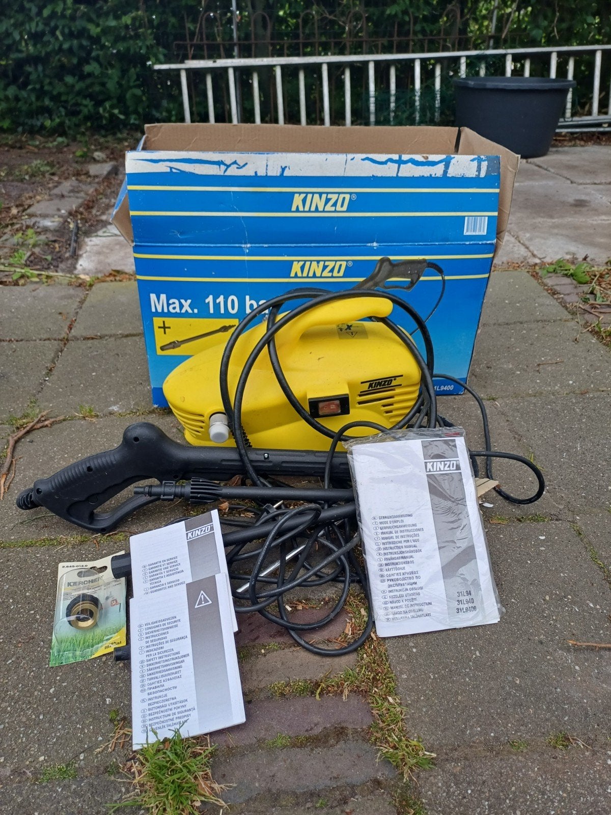 Kinzo hogedrukreiniger., Tuin en Terras, Ophalen of Verzenden, Elektrisch