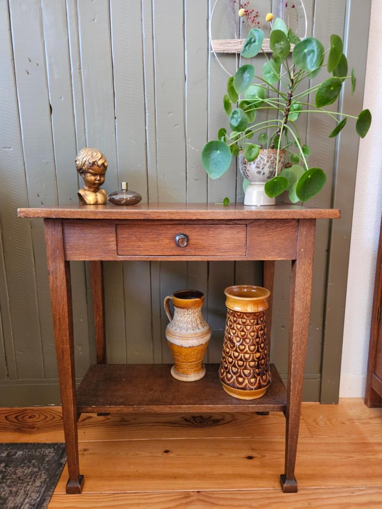 Antieke Eiken Sidetable, Ophalen