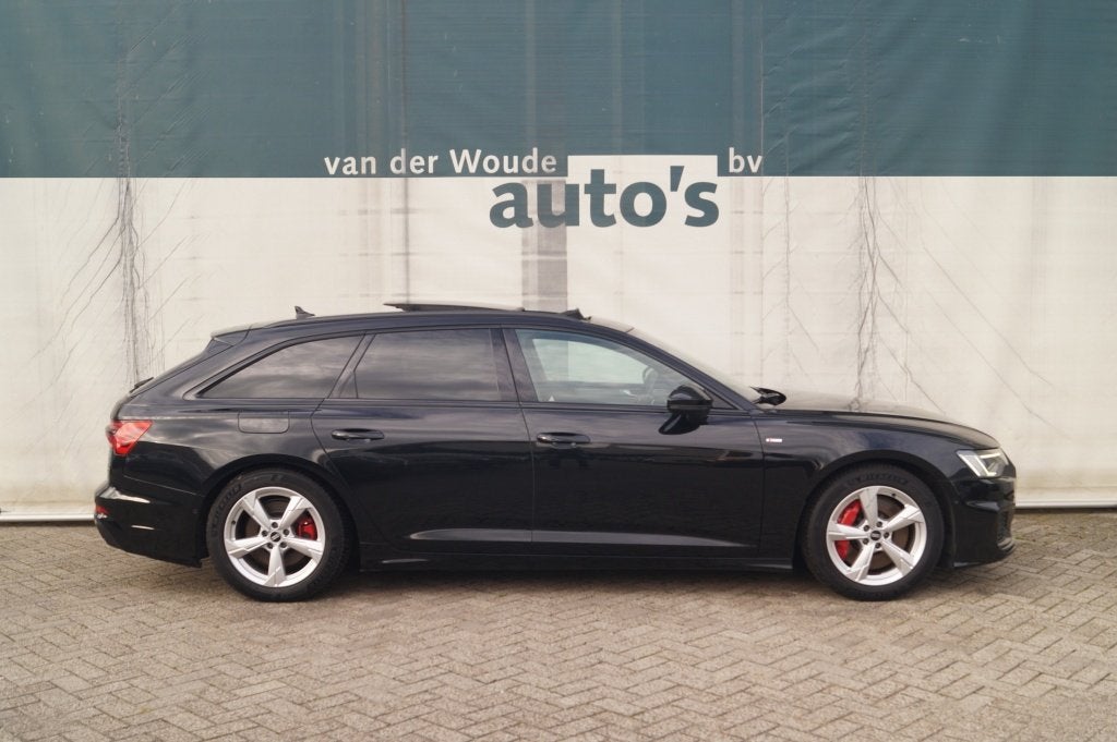Audi A6 Avant 55 TFSI e PHEV Quattro Competition -LEER-PANO-, Auto's, Automaat, Dealer onderhouden, Gebruikt, Euro 6