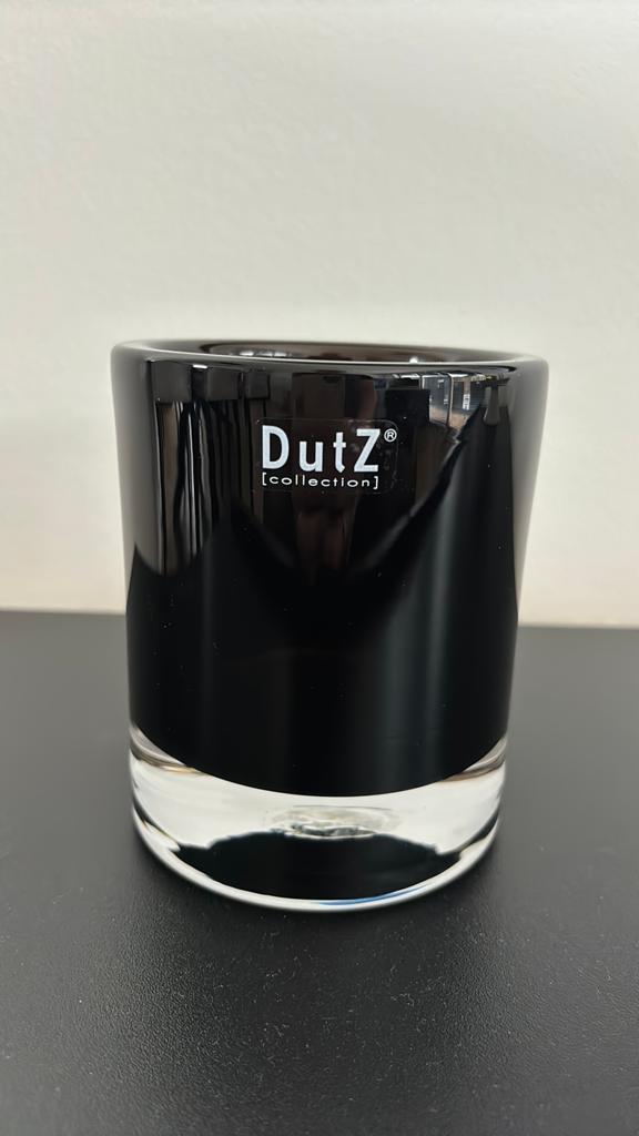 Waxinelichthouder/ kleine vaas dutz, Zwart, Nieuw, Ophalen of Verzenden, Glas