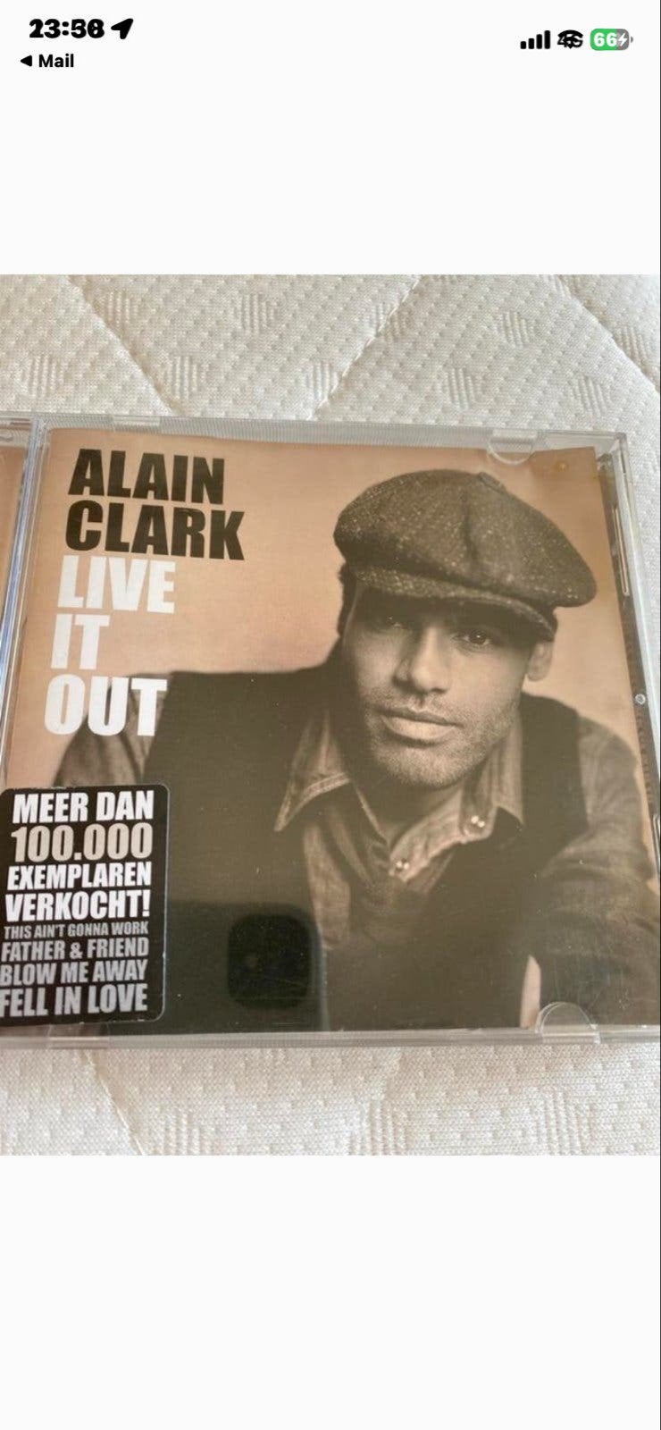 Alain Clark - Live It Out CD (Pop), Ophalen of Verzenden, Gebruikt, Pop, Album
