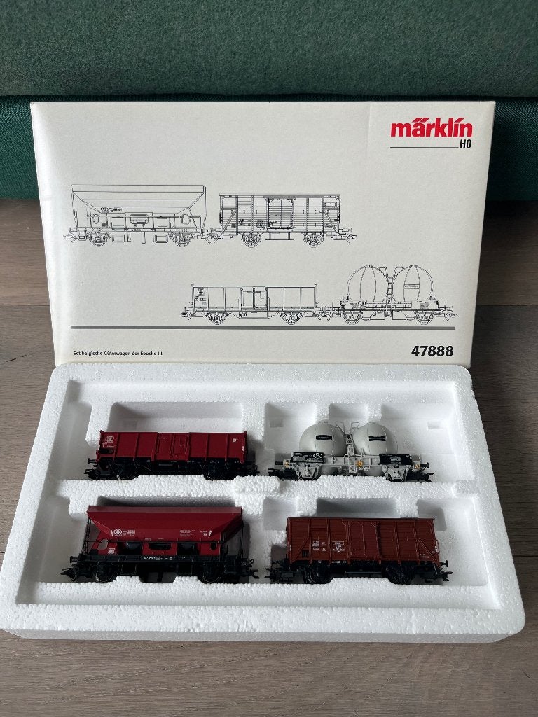 Marklin 47888 ho set wagons nieuwstaat, Wisselstroom, Treinset, Verzenden, Nieuw