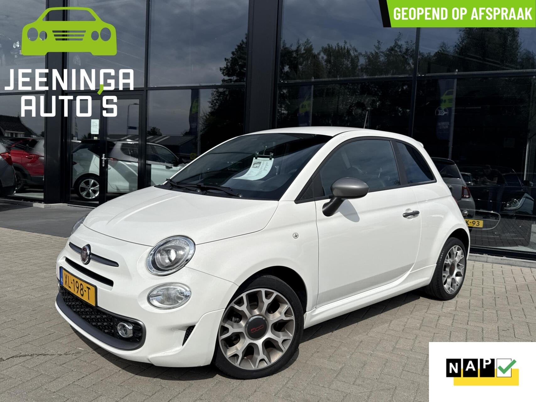 Fiat 500 0.9 TwinAir Turbo Sport|Clima|PDC|AppleCarPlay|NAP, Auto's, Voorwielaandrijving, Leder en Stof, Origineel Nederlands